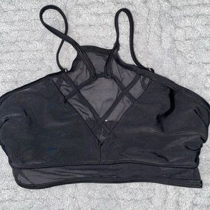 xs xhilaration black halter bikini top